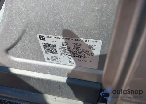 2024 Chevrolet Equinox Fwd Ls z USA, uszkodzony, nr VIN 3GNAXHEG2RL170484